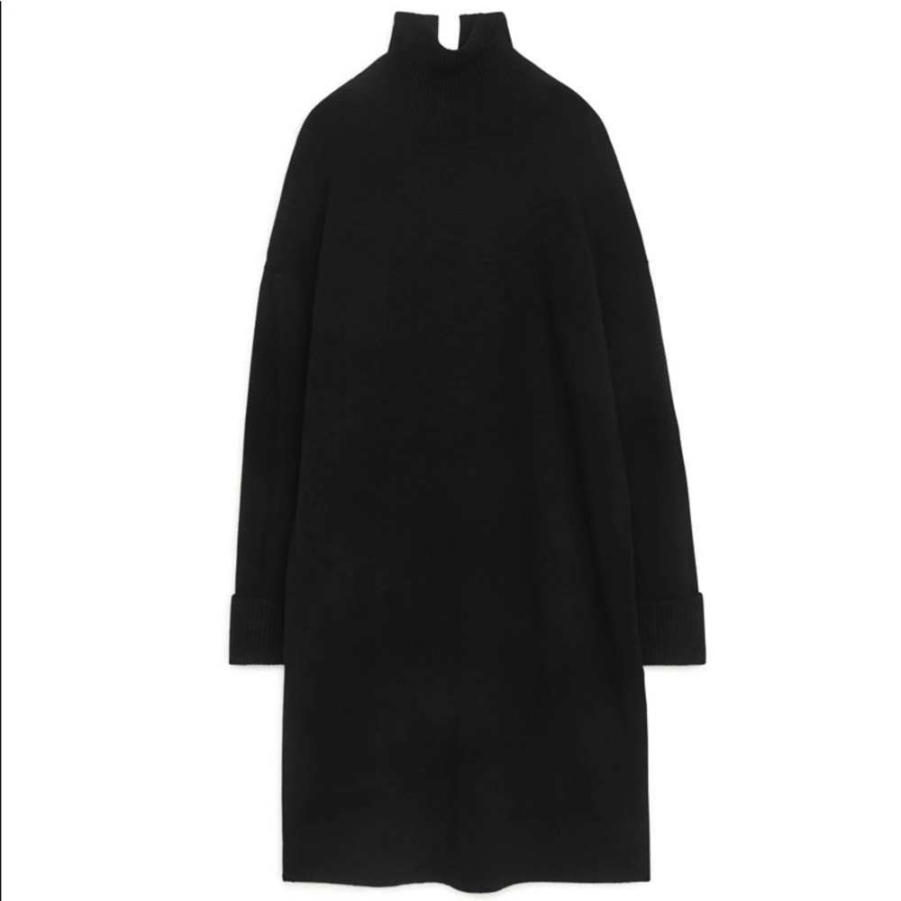 ARKET high neck RWS certified wool knitted dress